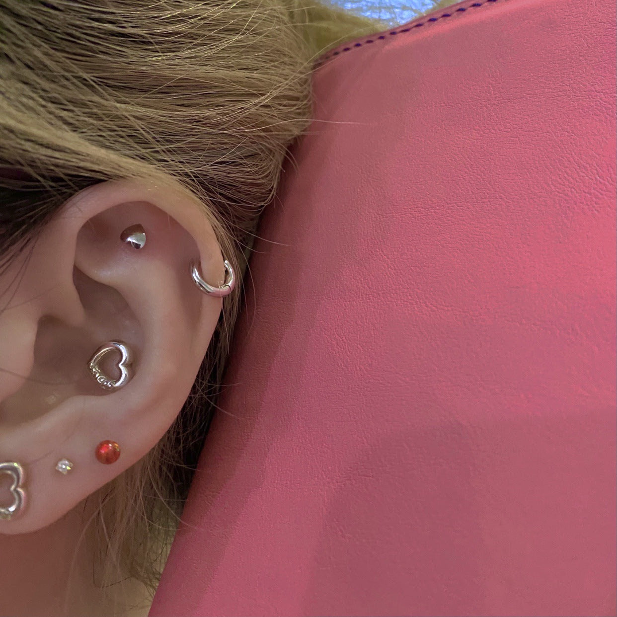 Wholesale earrings niche design hot girls trend ins Valentine's Day solid fat love earrings